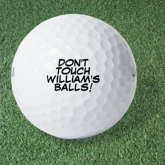 Aangepaste leuke boodschap en naam golfballen