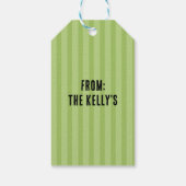 Aangepaste leuke eenvoudige kabouter St. Patrick's Cadeaulabel (Achterkant)