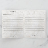 Aangepaste Leuke Geloften Trouwkrant Trouwgeloften Kaart (Binnen)