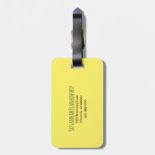 Aangepaste levendige afdichting Vase-still-Sjabloo Bagagelabel (Achterkant verticaal)