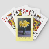 Aangepaste levendige afdichting Vase-still-Sjabloo Pokerkaarten (Achterkant)