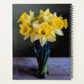 Aangepaste levendige affodils Vase-still-live brui Planner (Achterkant)