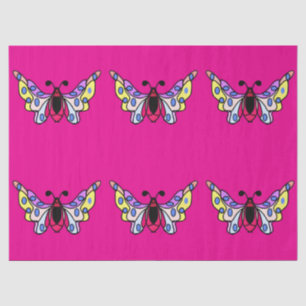 Aangepaste Levendige Moderne Volk Vlinder Kunst Tissuepapier