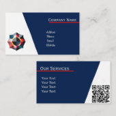 Aangepaste levendige professional visitekaartje (Voorkant / Achterkant)