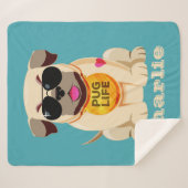 Aangepaste levensstandaard en kleurendekens sherpa deken (Voorkant (horizontaal))