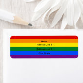 Aangepaste LGBT-vlaggen Adresetiketten Etiket (Insitu)