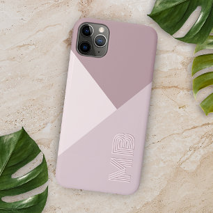 Aangepaste lichte pastel stoffige roze mauve blush iPhone 11 pro max hoesje