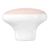 Aangepaste lichte zachte pastel massief roze wit m keramische knop (Zijkant)