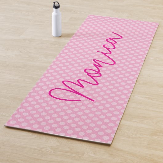 Aangepaste lichtroze pols yogamat (In situ)
