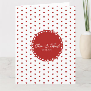 Aangepaste liefde bedankkaart