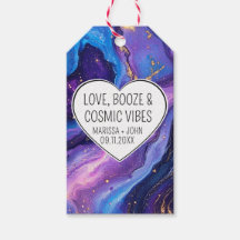 Aangepaste liefde, drank en kosmische vibes bruilo