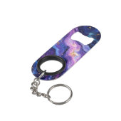 Aangepaste liefde, drank en kosmische vibes bruilo mini flessenopener (Achterkant Gekanteld)