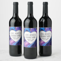 Aangepaste liefde, drank en kosmische vibes bruilo