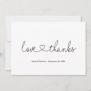 Aangepaste liefde en Bedankt Heart Script Fotobrui