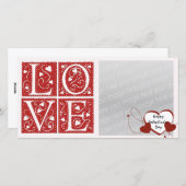 Aangepaste liefdesbrieven met vintage sjabloon (Voorkant / Achterkant)