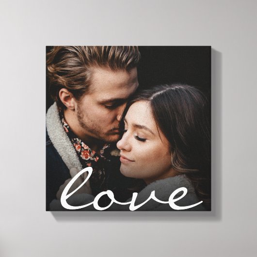 Aangepaste Liefdesfoto Canvas Afdruk (Voorkant)