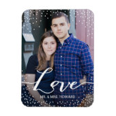 Aangepaste liefdesweduwfoto Magnet Magneet (Verticaal)