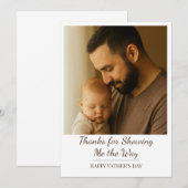 Aangepaste liefdevolle vader en kind - Vaderdag ca Kaart (Voorkant / Achterkant)