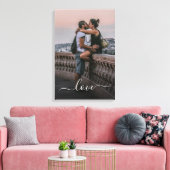 Aangepaste liefhebbers Afbeelding en eenvoudige li Canvas Afdruk (Insitu (Woonkamer))