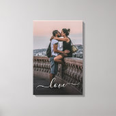 Aangepaste liefhebbers Afbeelding en eenvoudige li Canvas Afdruk (Voorkant)