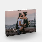 Aangepaste liefhebbers Afbeelding en eenvoudige li Fotoblokken (Links)