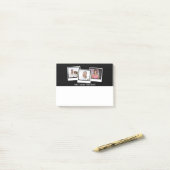 Aangepaste Lijst voor 3-fotomomentopnamen Aangepas Post-it® Notes (Op bureau)