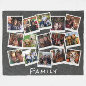 Aangepaste Lijsten voor 16 fotocollage Fleece Deken (Voorkant (Horizontaal))