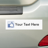 Aangepaste "Like" bumpersticker (Op auto)
