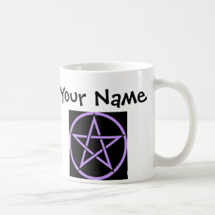 Aangepaste Lila Pentagram/Pentacle Wiccan-Mok Koffiemok