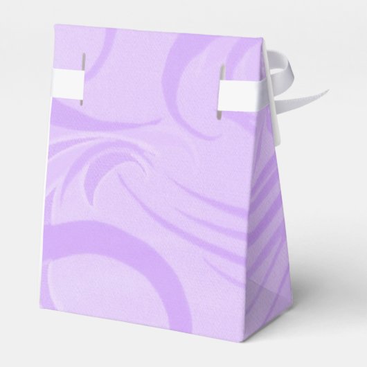 Aangepaste Lila Scalloped Lijst Favor Box Bedankdoosjes (Achterkant)