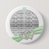 Aangepaste Limoen lint Button (Voorkant)