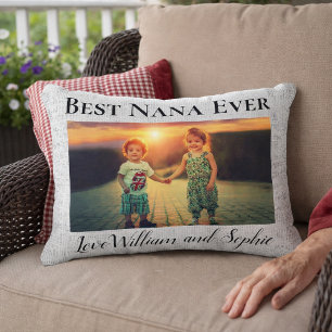 Aangepaste Linnen Beste Oma Ooit Foto Accent Kussen