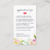 Aangepaste lip Product Distributor Tips & Tricks Visitekaartje (Voorkant)
