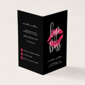 Aangepaste lip Product Distributor Tips & Tricks Visitekaartjes (Buitenkant)