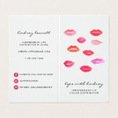 Aangepaste lip Product Distributor Tips & Tricks Visitekaartjes (Buitenkant ongevouwen)