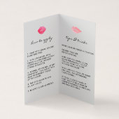 Aangepaste lip Product Distributor Tips & Tricks Visitekaartjes (Binnen)