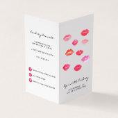 Aangepaste lip Product Distributor Tips & Tricks Visitekaartjes (Buitenkant)