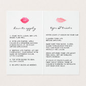 Aangepaste lip Product Distributor Tips & Tricks Visitekaartjes (Binnenkant ongevouwen)