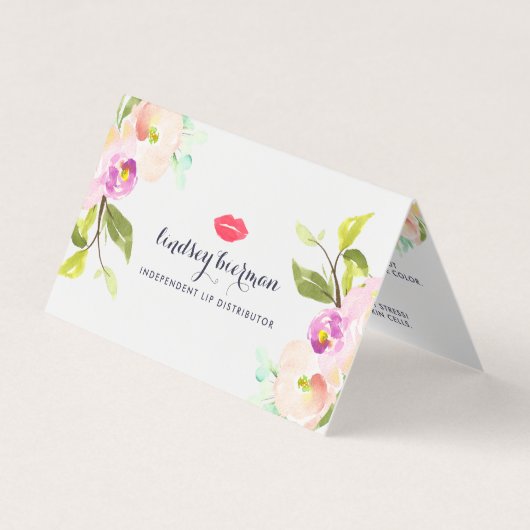 Aangepaste lip Product Distributor Tips & Tricks Visitekaartjes (Voorkant)