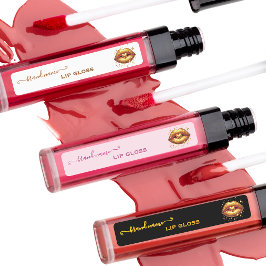 aangepaste lipgloss labels goud LIps