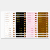 aangepaste lipgloss labels goud LIps (Vel)