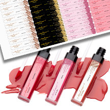 Aangepaste Lippenbalsem met Gouden Glitter Druppel