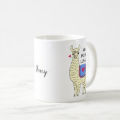 Aangepaste Llama-mok persoonlijke grappige Llama-m Koffiemok (Voorkant rechts)