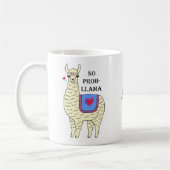 Aangepaste Llama-mok persoonlijke grappige Llama-m Koffiemok (Links)