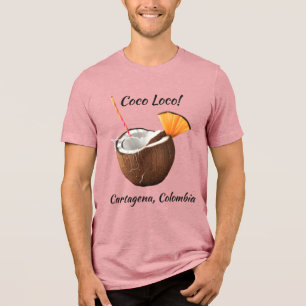 Aangepaste Locatie Coco Loco Tri-Blend Shirt