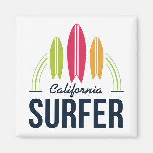 Aangepaste locatie Surfer magnet Magneet