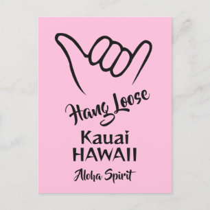 Aangepaste locatie, tekst & kleur Shaka Briefkaart