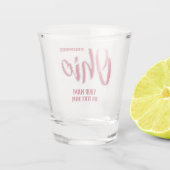 Aangepaste locatie & tekst Ohio Shot Glas (Achterkant)