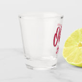 Aangepaste locatie & tekst Ohio Shot Glas (Links)