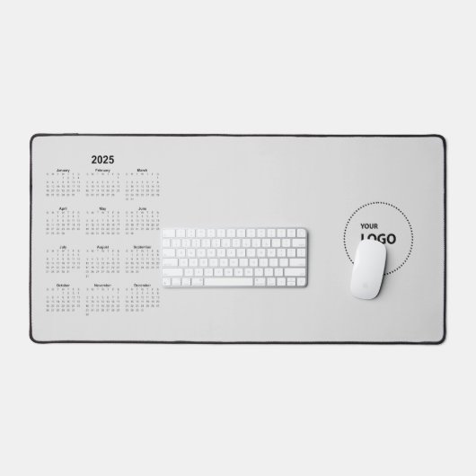 Aangepaste Logo 2025 Kalender Bureaumat (Keyboard & Muis)